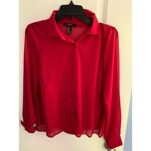 Forever21 red blouse